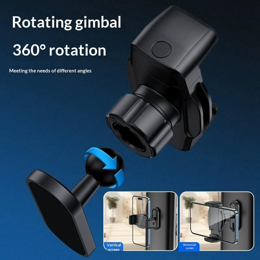 146C Universal Magnetic Phone Holder 360 Degree Rotating Cellphone Stand for Gym / Car / Refrigerator
