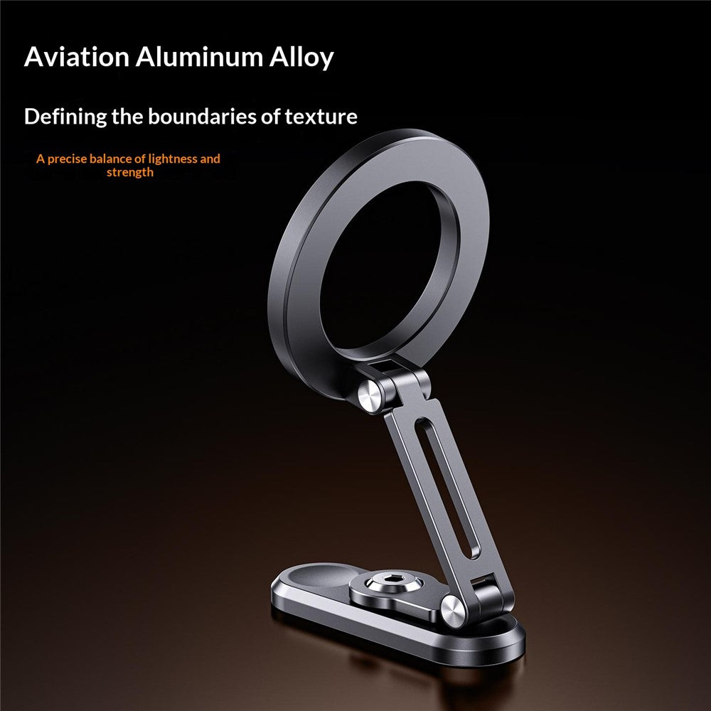 Z25 360 Degree Rotating Dual-Sided Magnetic Phone Stand Foldable Compatible with MagSafe Gym Travel Phone Holder for iPhone 17  /  16  /  15  /  14  /  Samsung  /  Galaxy