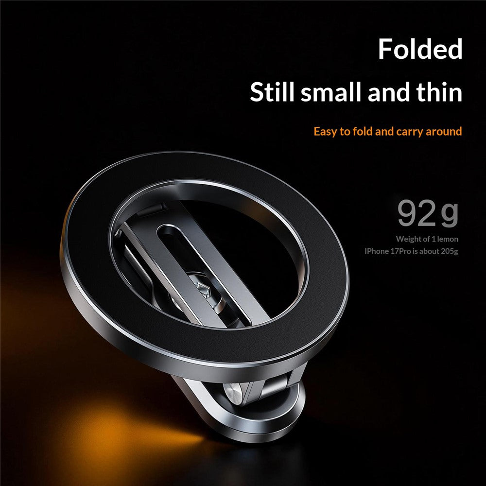 Z25 360 Degree Rotating Dual-Sided Magnetic Phone Stand Foldable Compatible with MagSafe Gym Travel Phone Holder for iPhone 17  /  16  /  15  /  14  /  Samsung  /  Galaxy