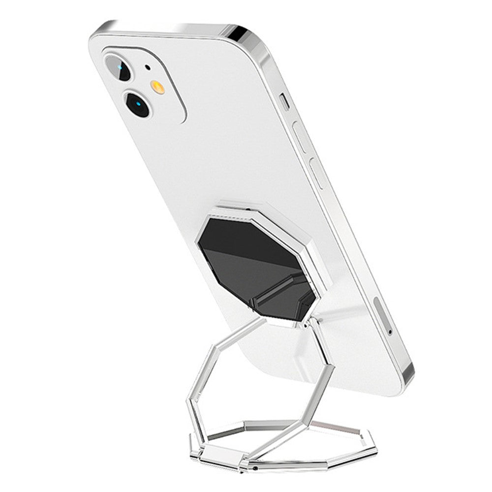 Foldable Metal Magnetic Desktop Ring Shape Phone Tablet Holder Zinc Alloy Cell Phone Stand