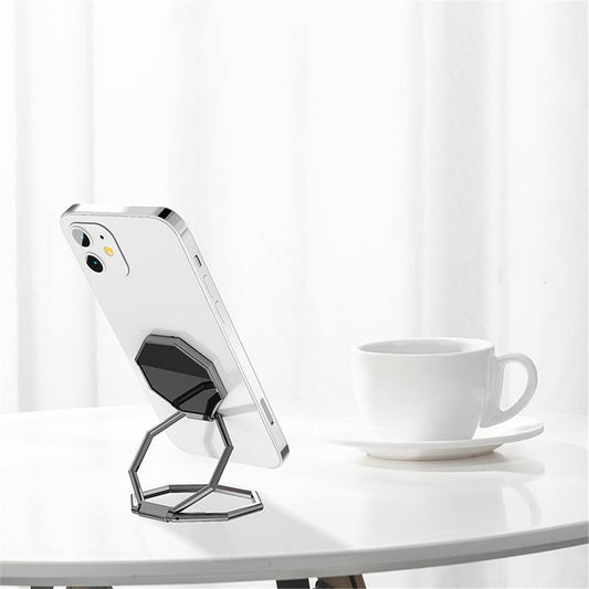 Foldable Metal Magnetic Desktop Ring Shape Phone Tablet Holder Zinc Alloy Cell Phone Stand