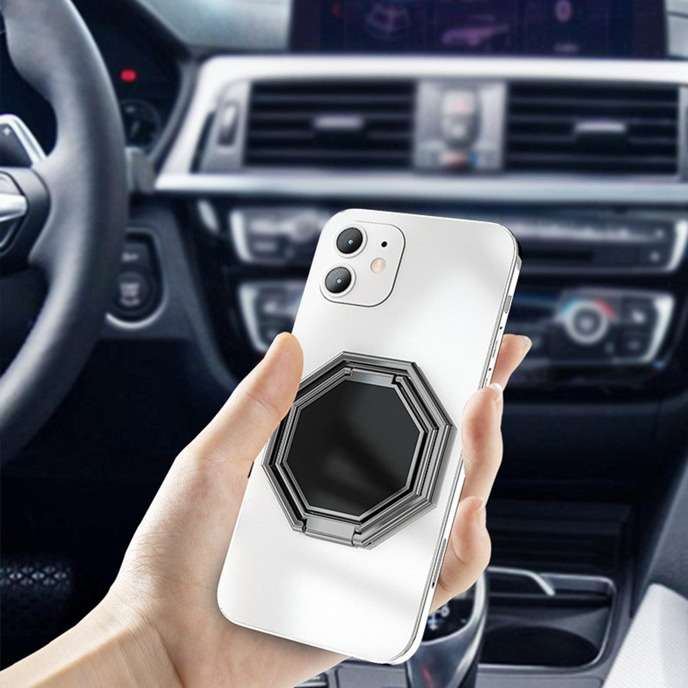 Foldable Metal Magnetic Desktop Ring Shape Phone Tablet Holder Zinc Alloy Cell Phone Stand