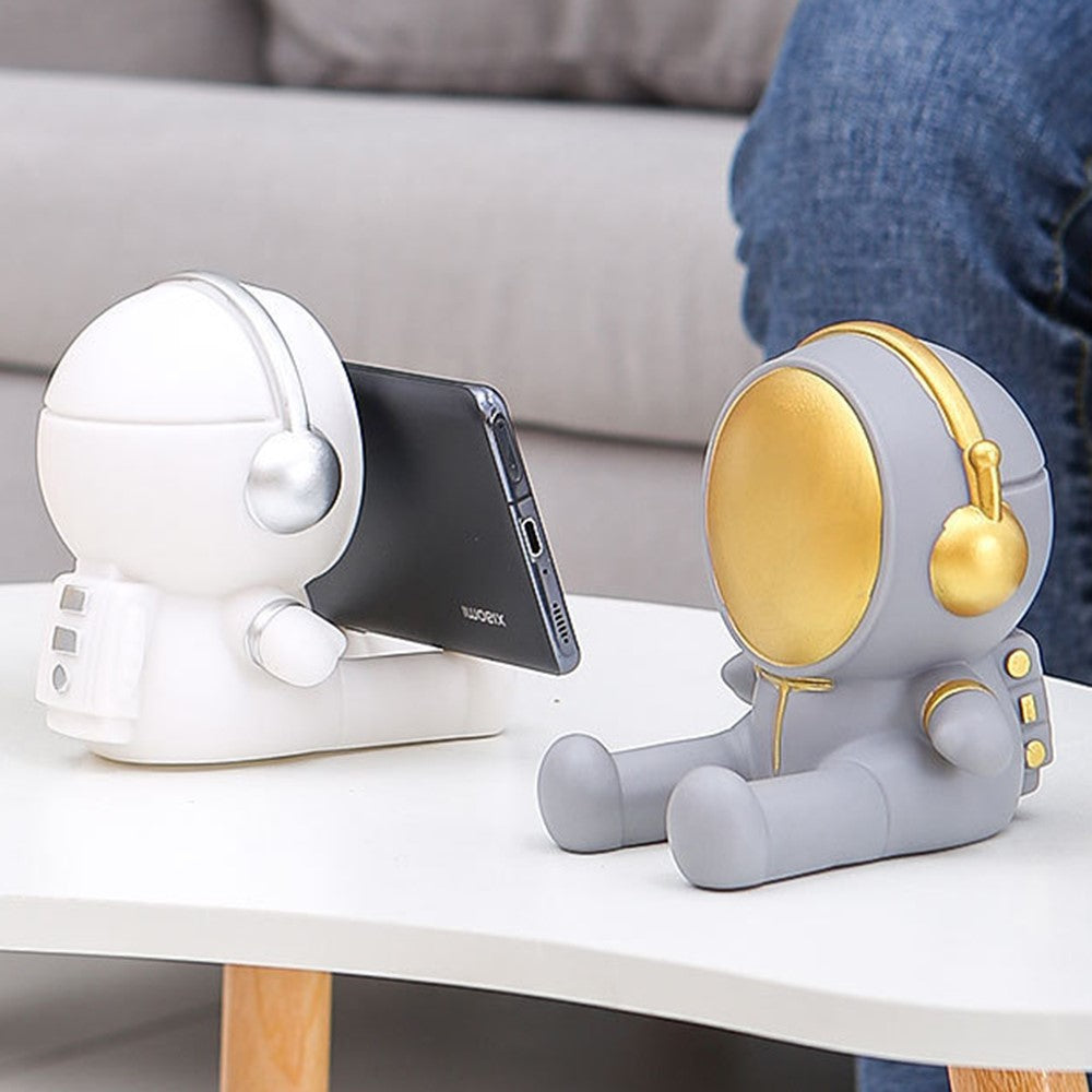 Creative Cartoon Astronaut Mobile Phone Holder Desktop Cellphone Bracket Stand Home Decor