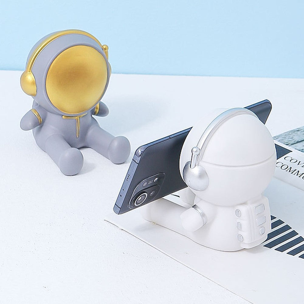 Creative Cartoon Astronaut Mobile Phone Holder Desktop Cellphone Bracket Stand Home Decor