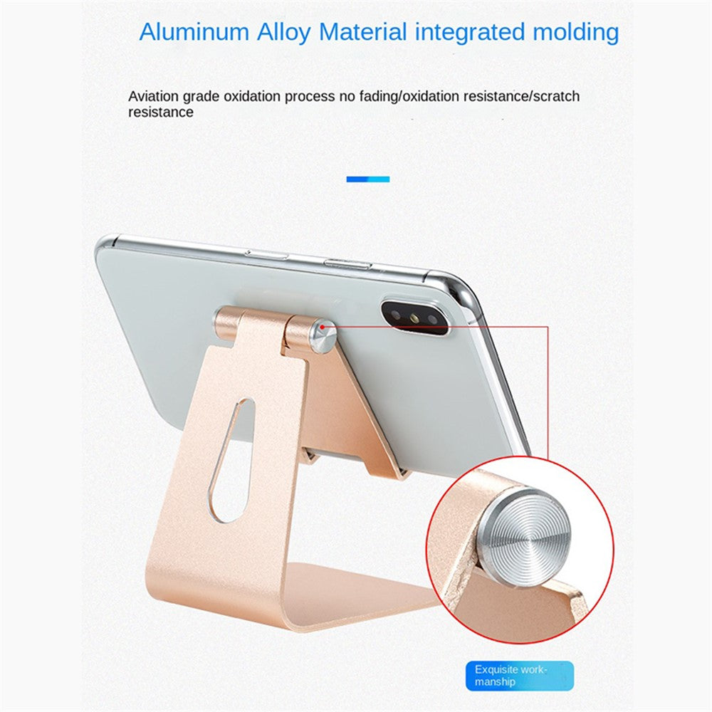 Z4A Large Size Adjustable Desktop Bracket Lazy Mobile Phone Tablet Holder Aluminum Alloy Stand