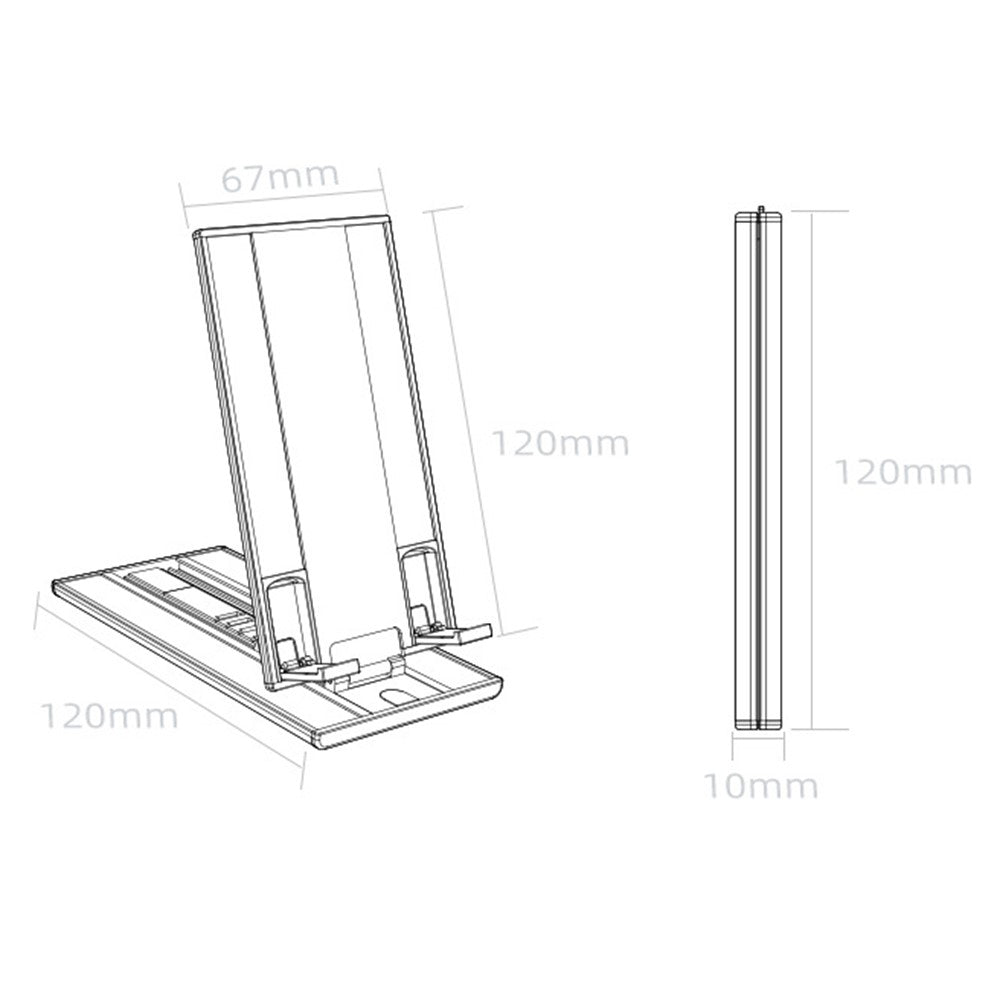 Tisch-Handyhalterung – Verstellbar, vollständig faltbar & aus Aluminium