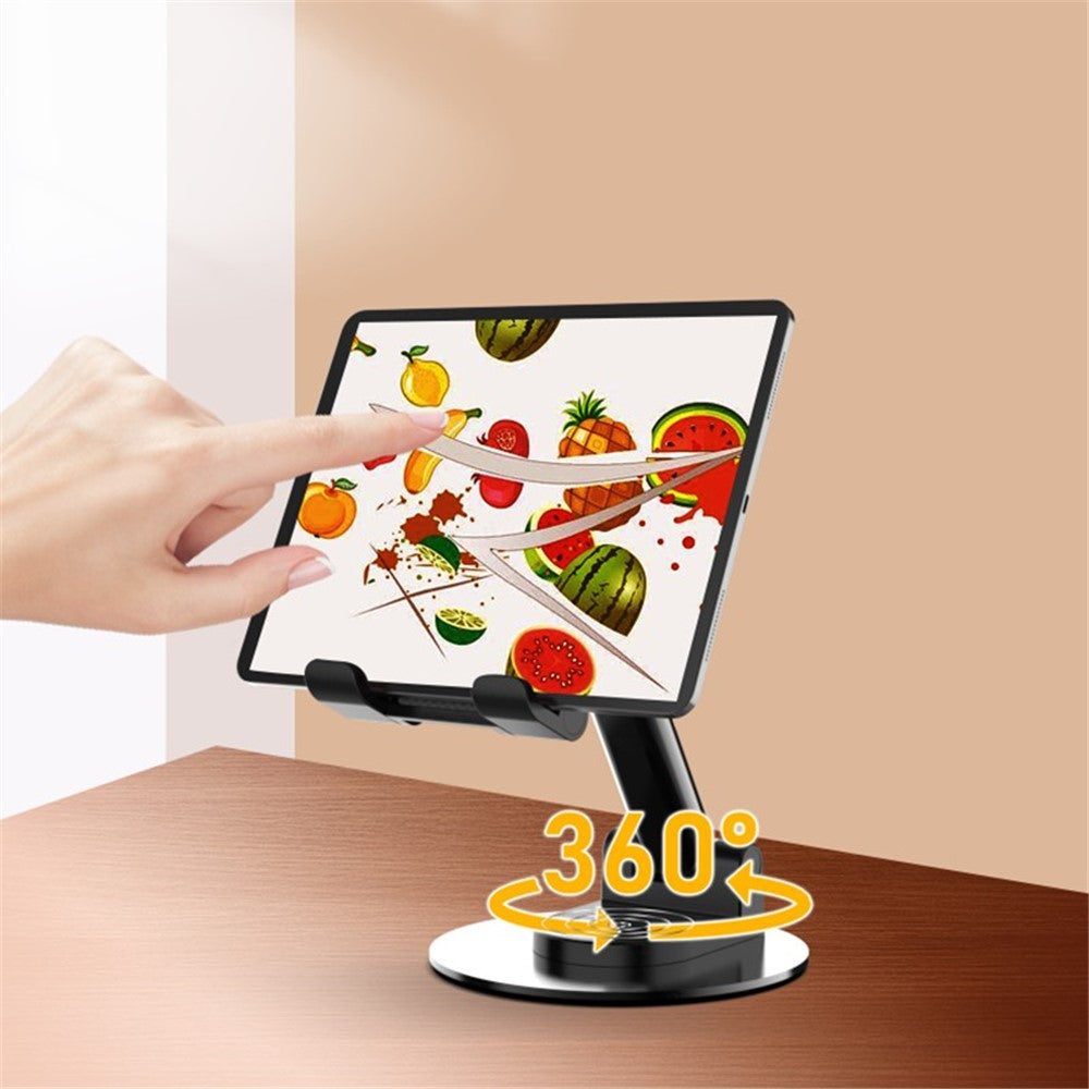 CCT21 Universal 360-degree Foldable Cell Phone Stand Silicone+ABS Desktop Tablet Phone Holder for Watching Videos, Playing Game