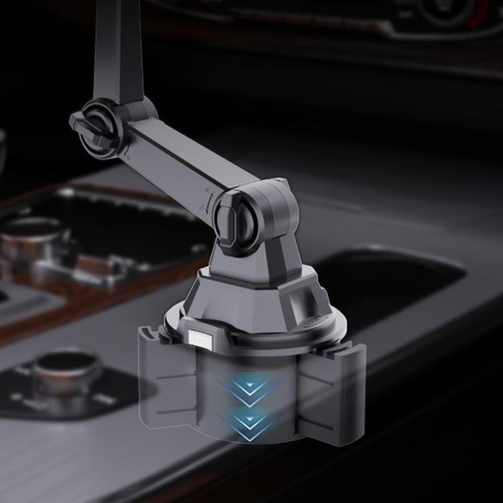 Auto-Handyhalterung als Getränkehalter – Multifunktional & mit zwei Ablagen