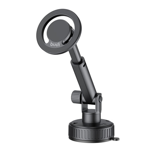 BUDI CM591B Magnetische Auto-Handyhalterung – Verstellbar, 360° drehbar & mit Saugnapfbasis