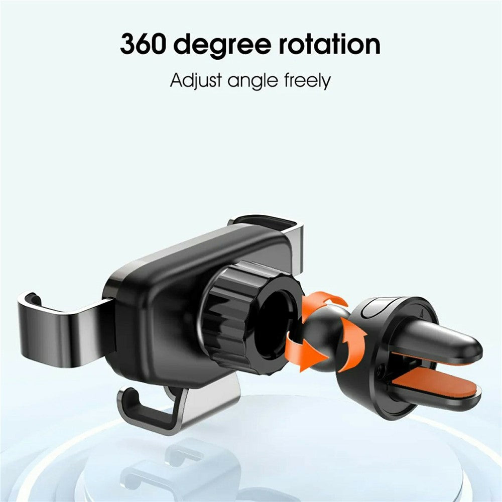 LDNIO MG13 Gravity Car Mount Air Vent Universal Phone Holder with Silicone Pads 360 Degree Rotatable Auto-Grip Mechanical Stand