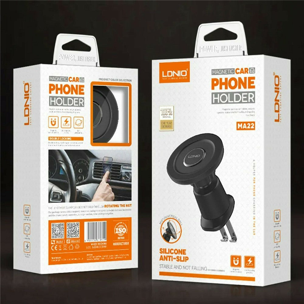 LDNIO MA22 Magnetic Car Phone Holder Strong Magnet Compatible with MagSafe 360 Degree Rotary Air Vent Mount