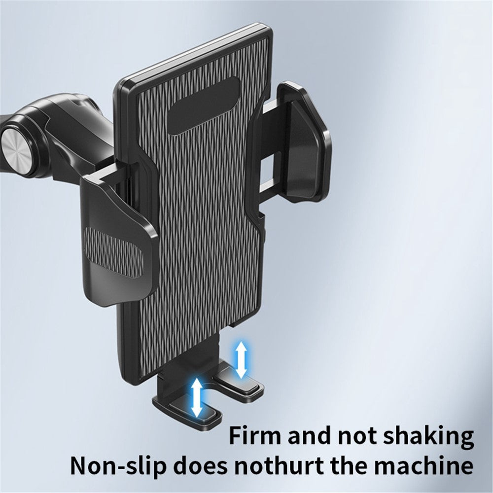 XZ3+JZ6 Nano Suction Cup Base Phone Holder Automatic Clamping Three Segment Bracket for Car Dashboard / Windshield
