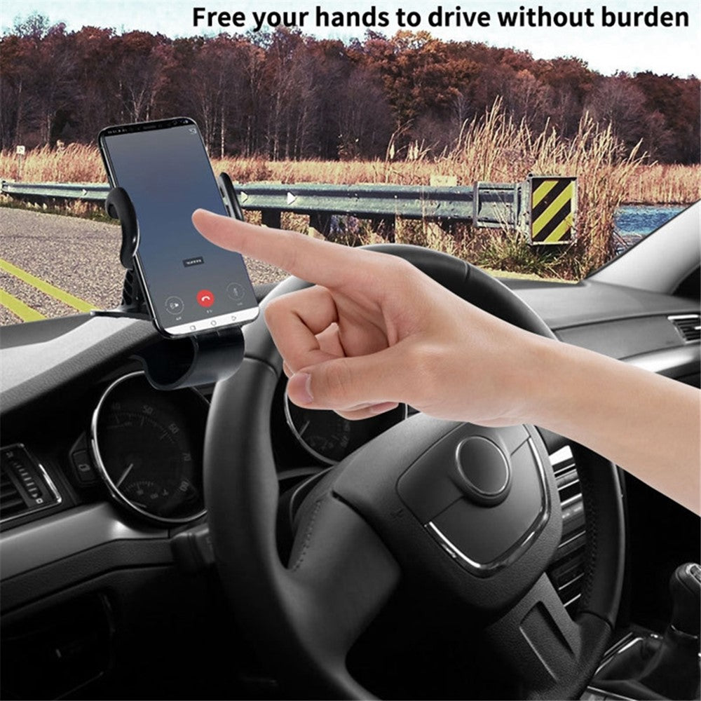 Universal Car Dashboard HUD Clip Phone Holder Rotatable Mobile Phone Stand Bracket with Air Vent Clip