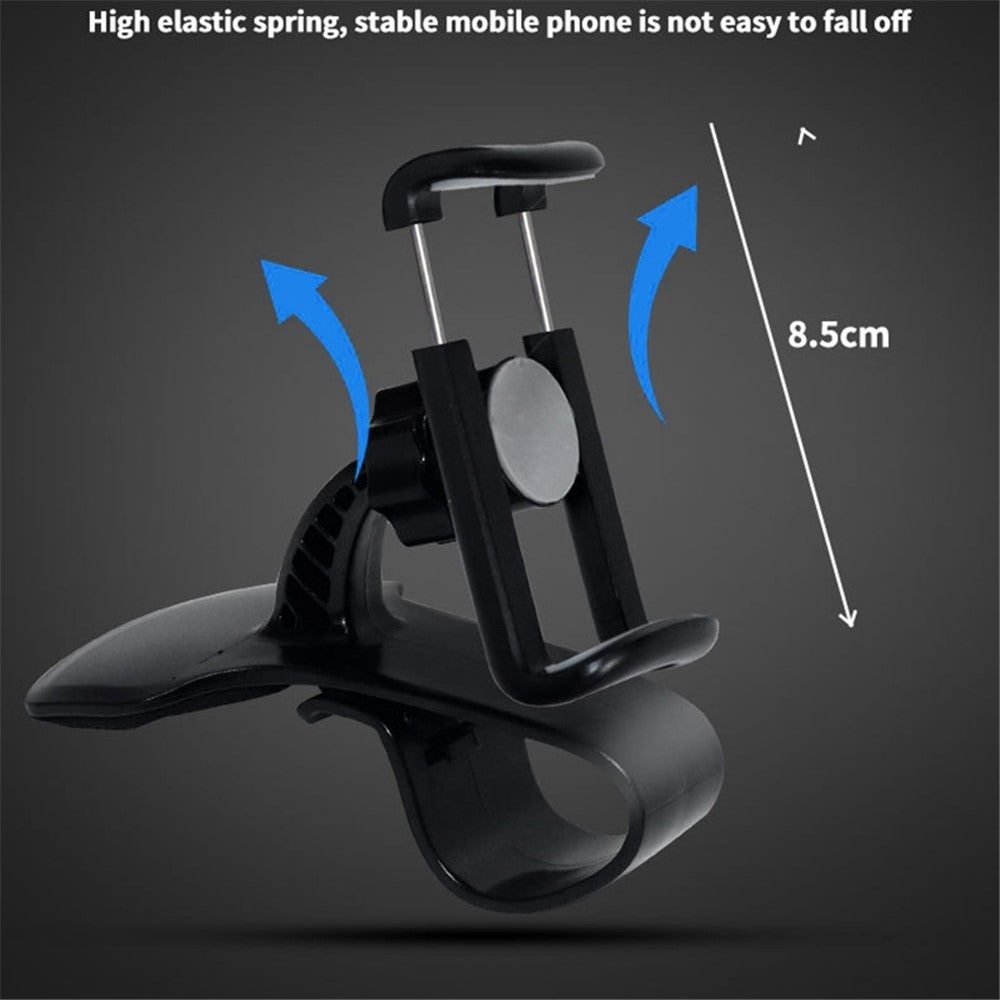 Universal Car Dashboard HUD Clip Phone Holder Rotatable Mobile Phone Stand Bracket with Air Vent Clip