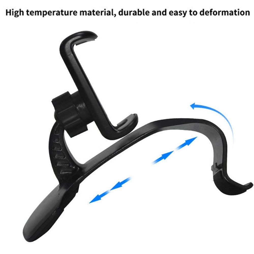 Universal Car Dashboard HUD Clip Phone Holder Rotatable Mobile Phone Stand Bracket with Air Vent Clip
