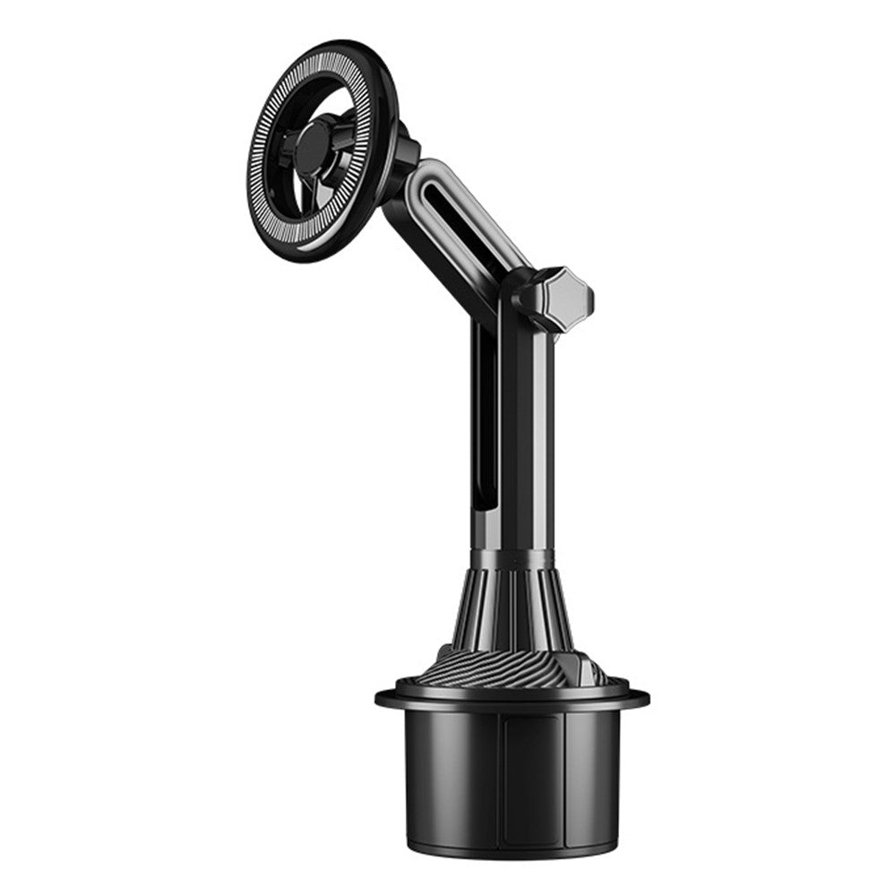 Car Cup Holder Mount 360 Degree Rotatable Magnetic Phone Stand for 4-7 Inch Smartphones