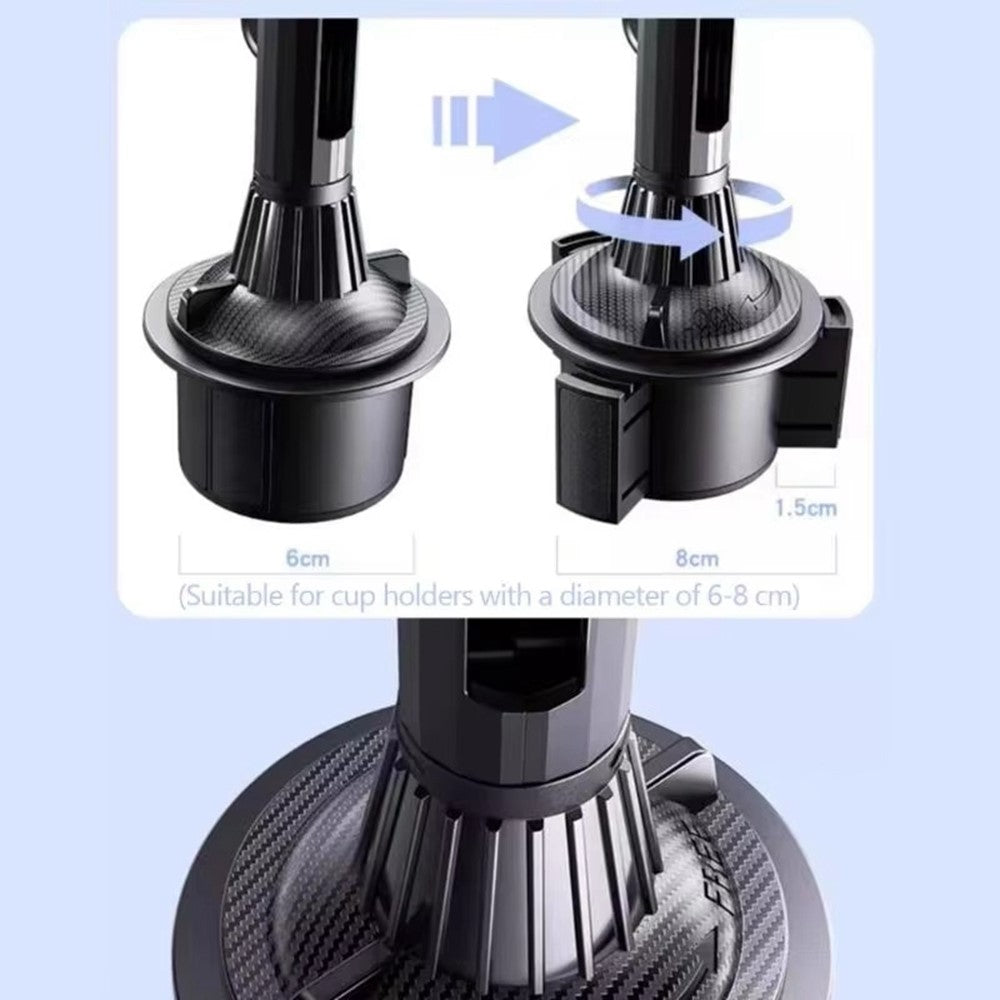 Car Cup Holder Mount 360 Degree Rotatable Magnetic Phone Stand for 4-7 Inch Smartphones