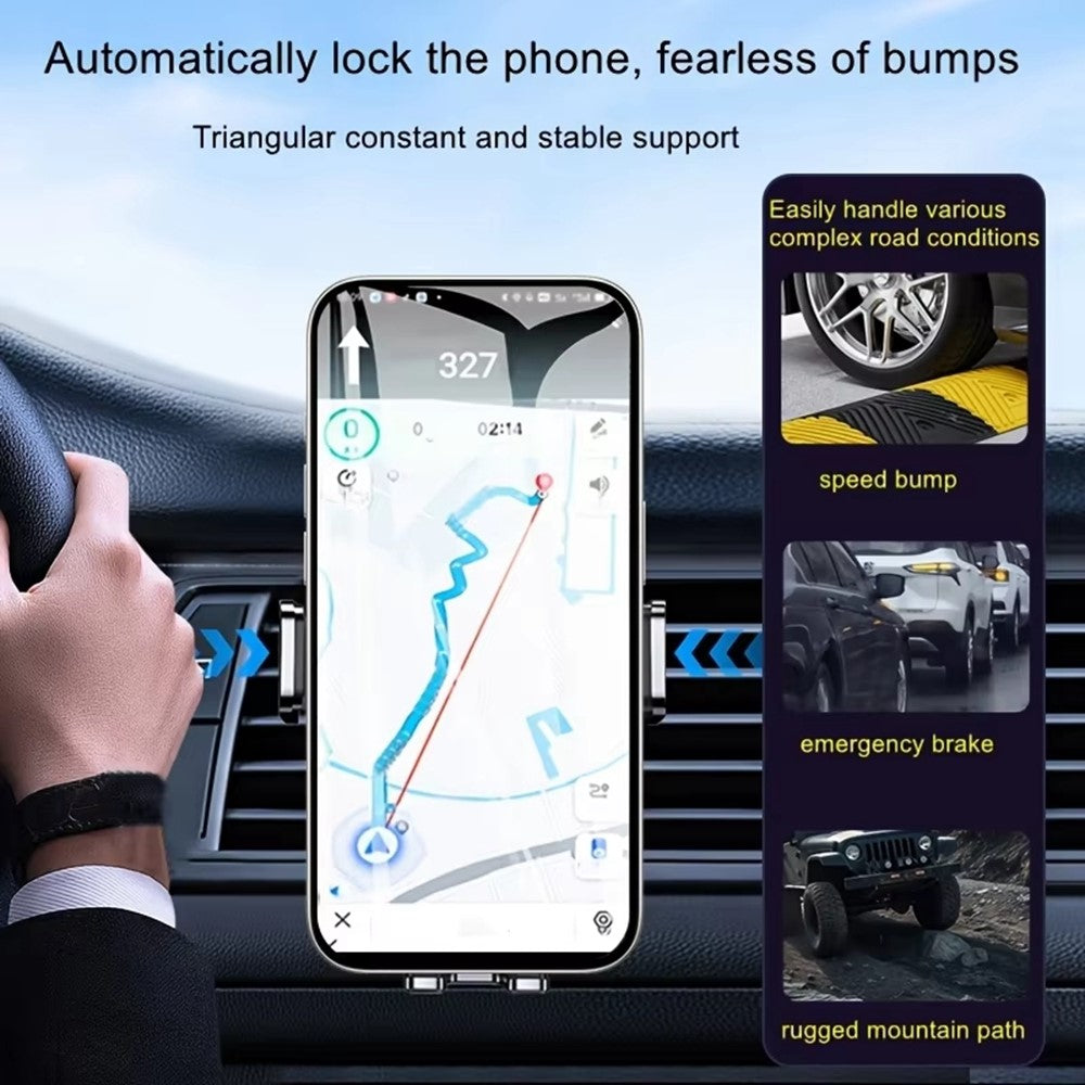 Car Phone Holder Air Vent Mount Gravity Auto-Lock 360 Degree Rotating Stand for 4.7-7.2 Inch Smartphone