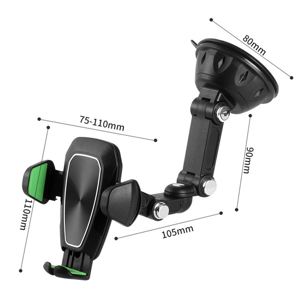 KQN-216 Truck Car Dashboard Mount Suction Cup Phone Holder Stand for Convenient GPS