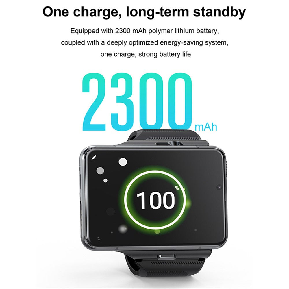 UNIWA DM200 Smartwatch – 2,88-Zoll-Bildschirm, 2 Kameras, 4G-Telefonfunktion, 4GB+64GB Speicher, WiFi, GPS, magnetisches Ladekabel, unabhängige SIM-Karte, Bluetooth-kompatibel