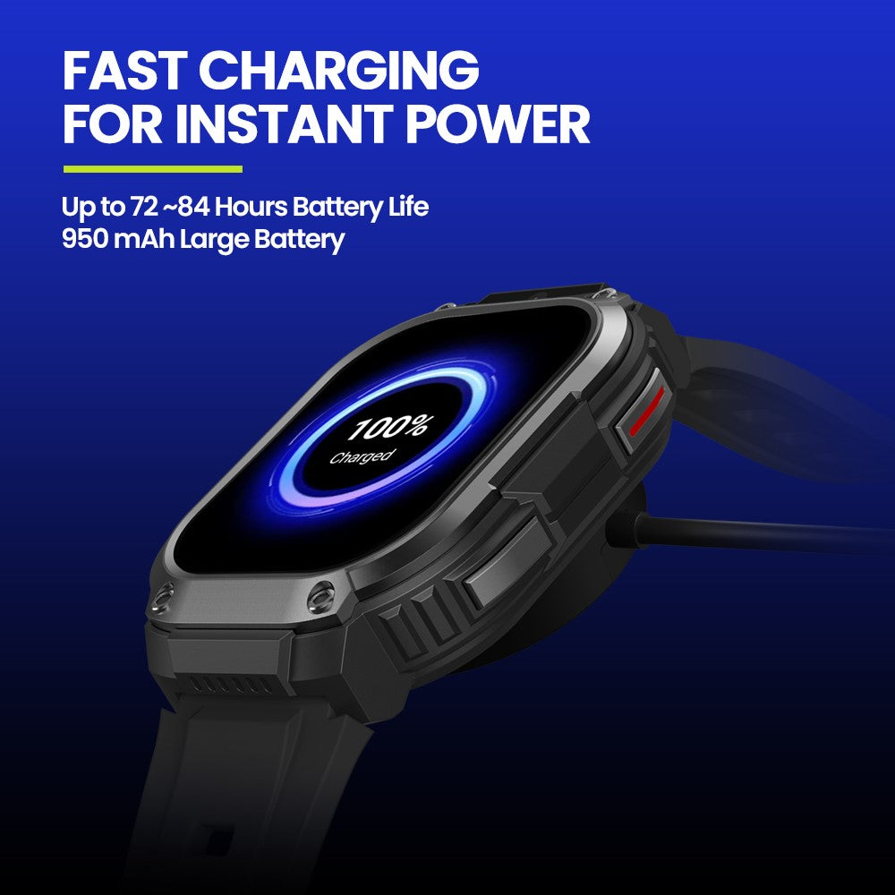 ZEBLAZE Thor SQ Sport-Smartwatch – 2,13-Zoll-AMOLED-Display, Videoanrufen, 4G, 2+16 GB Speicher, GPS, WiFi, Kamera 2MP