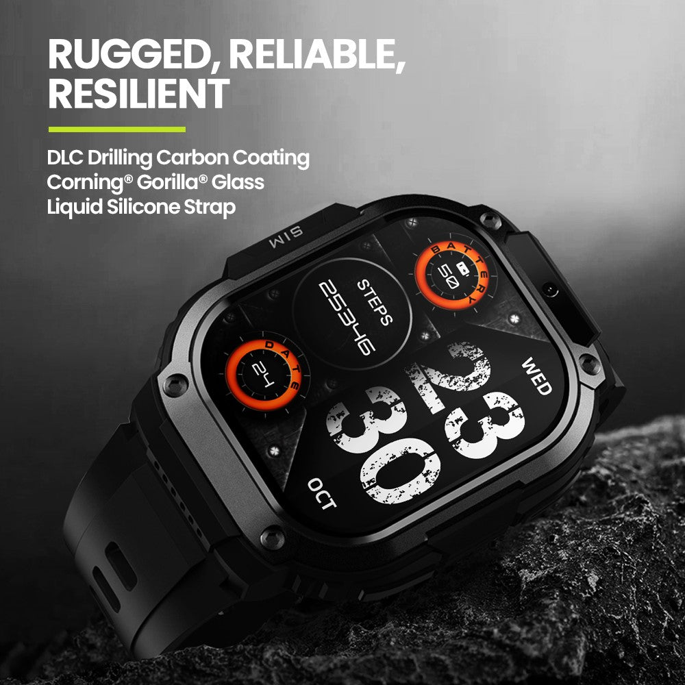 ZEBLAZE Thor SQ Sport-Smartwatch – 2,13-Zoll-AMOLED-Display, Videoanrufen, 4G, 2+16 GB Speicher, GPS, WiFi, Kamera 2MP