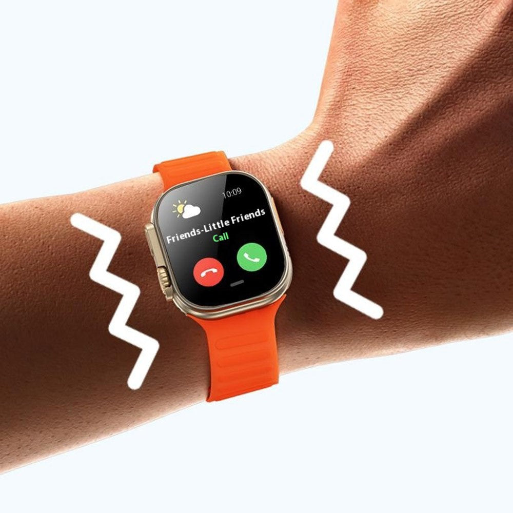 WEKOME WH-02 Lviner Smartwatch – 2,01-Zoll-Display, Gesundheitsüberwachung, Bluetooth-Funktion, Anruffunktion & 2 Armbänder