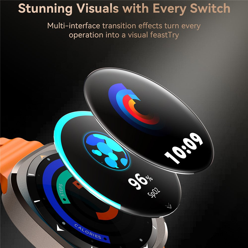 JOYROOM JR-FV2 Smartwatch – Bluetooth-Kompatibel, aus Zinklegierung, wasserdicht, mit Anruffunktion & AMOLED-Display