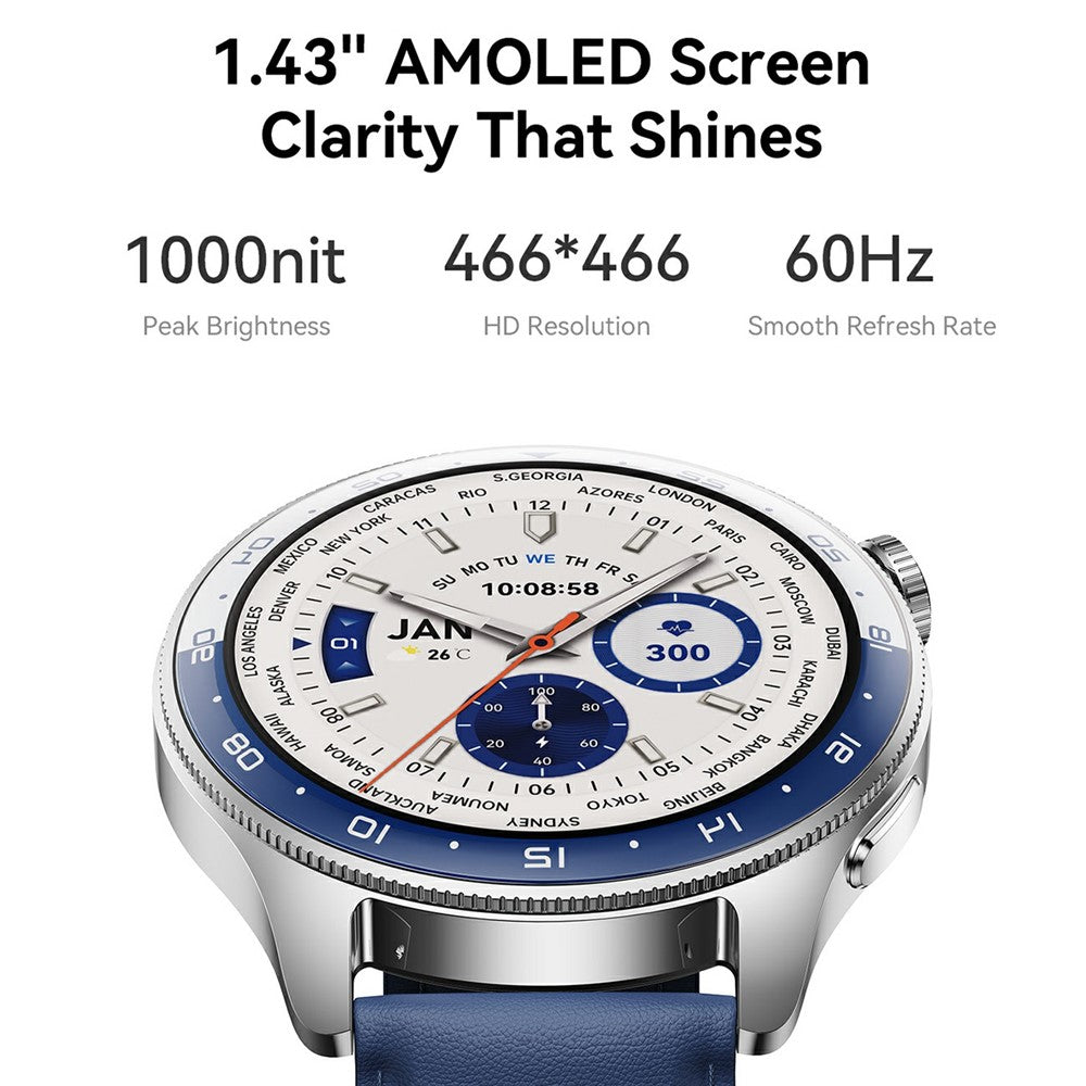 JOYROOM JR-FC3 Smartwatch – Bluetooth-Funktion, Anruffunktion, 1,43 Zoll AMOLED-Display, Gesundheitsüberwachung