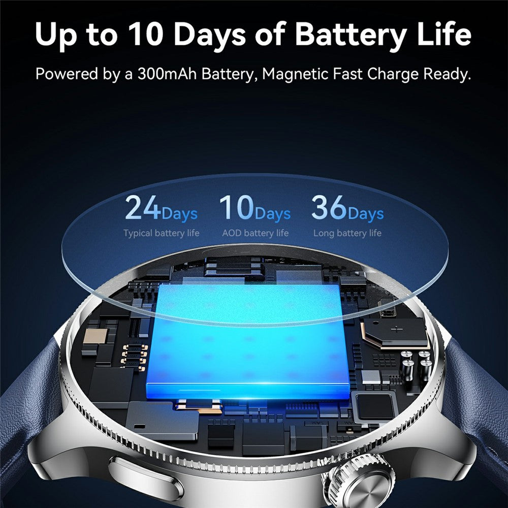 JOYROOM JR-FC3 Smartwatch – Bluetooth-Funktion, Anruffunktion, 1,43 Zoll AMOLED-Display, Gesundheitsüberwachung