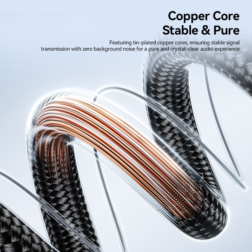 ESSAGER HD-Sound-Kabel – 5 m, geflochten, 3,5-mm-Klinkenstecker auf 6,5-mm-Klinkenstecker, mit vergoldetem Stecker