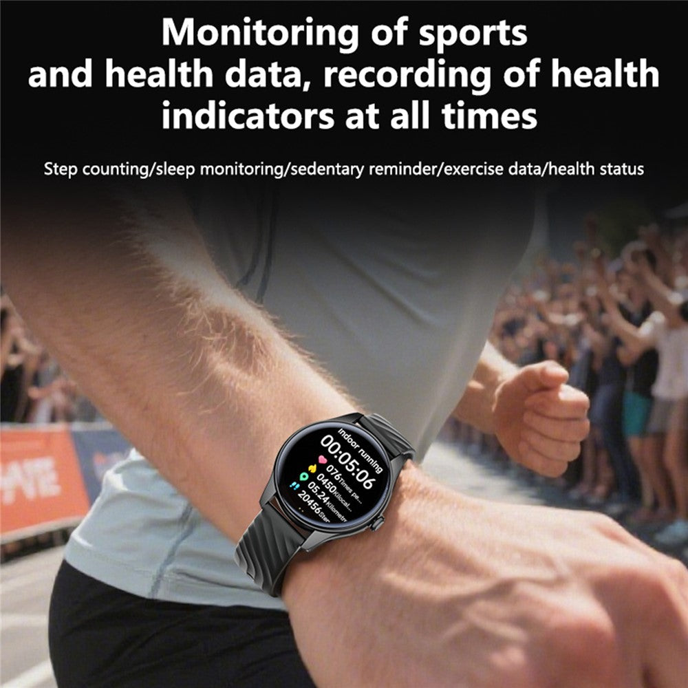 YESIDO IO43 Smartwatch – 1,53-Zoll-HD-Display, Gesundheitstracker mit Herzfrequenzmesser, Anruffunktion & Musiksteuerung