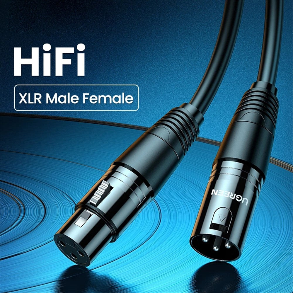 UGREEN XLR-Verlängerungskabel – 2m, hohe Klangqualität, für Audio-Mischpulte & Verstärker