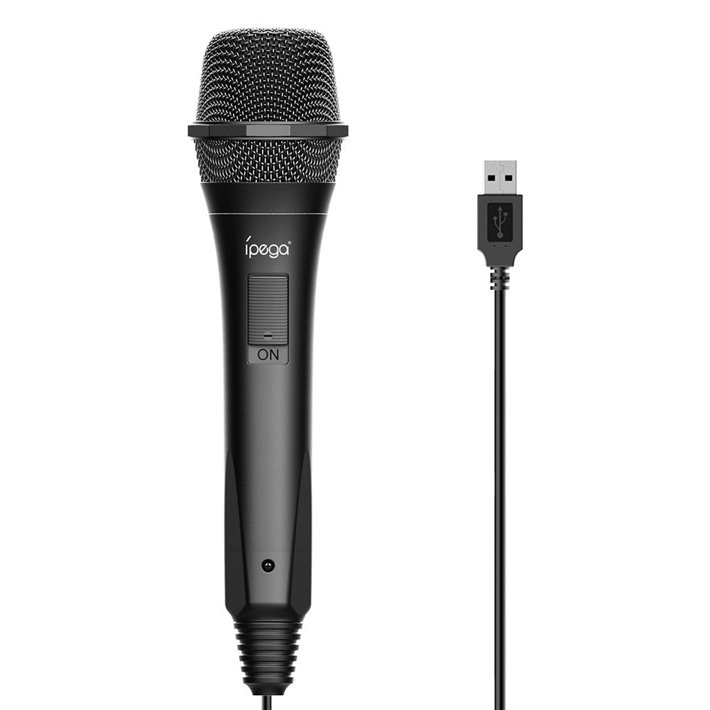 IPEGA PG-9209 Kabelgebundenes Handmikrofon – USB-2.0, für Karaoke, für PS4/Wii U/Nintendo Switch