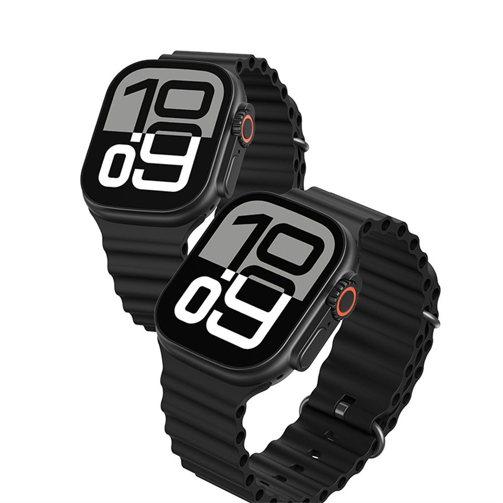USAMS AT03 Sport-Smartwatch – 2,01 Zoll, Bluetooth-kompatibel, Sprachassistent, für Android & iOS