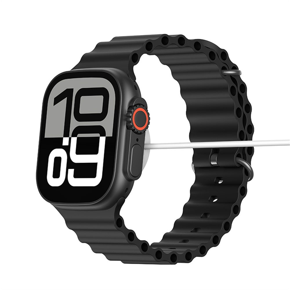 USAMS AT03 Sport-Smartwatch – 2,01 Zoll, Bluetooth-kompatibel, Sprachassistent, für Android & iOS