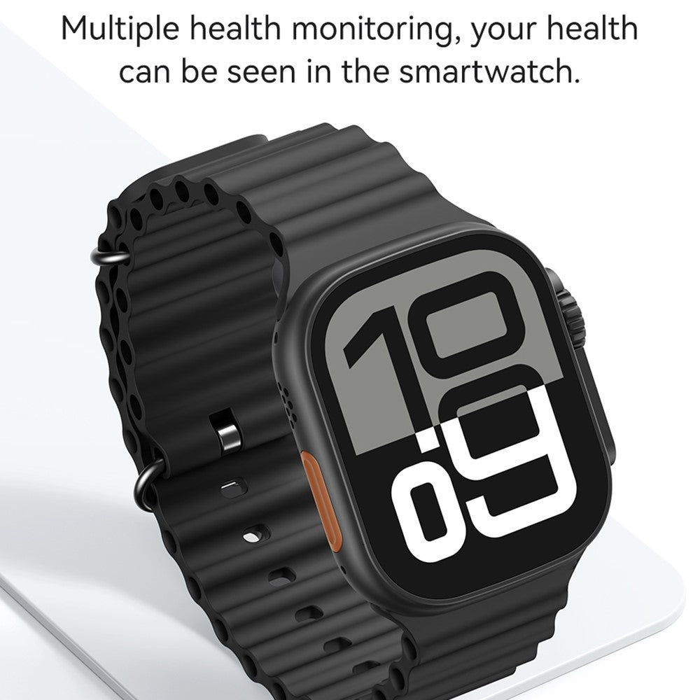 USAMS AT03 Sport-Smartwatch – 2,01 Zoll, Bluetooth-kompatibel, Sprachassistent, für Android & iOS