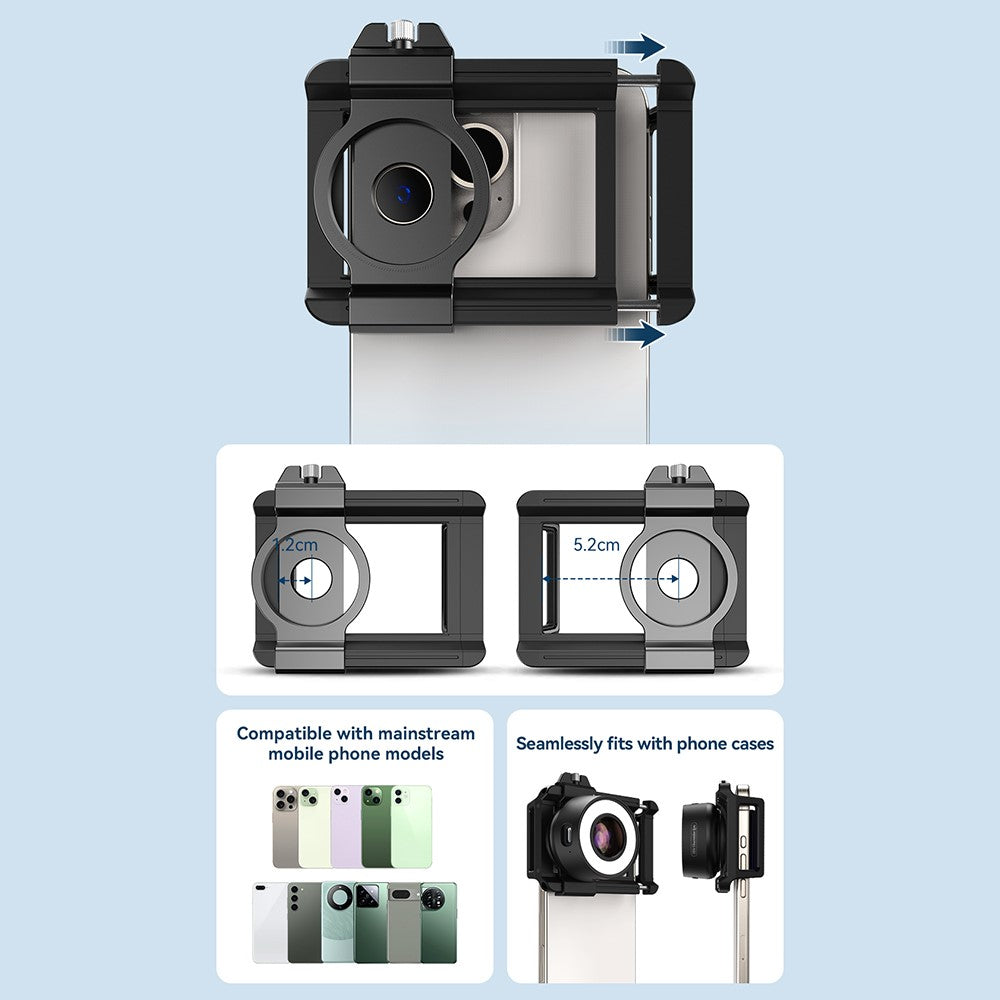 APEXEL APL-MS120 Clip-On-Handymikroskop – Mit 120-facher Vergrößerung, LED-Beleuchtung & einstellbarer Helligkeit