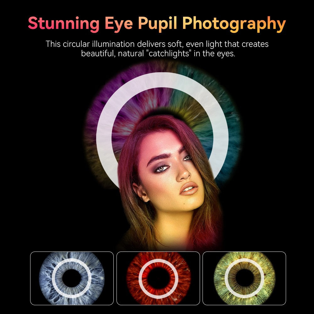 APEXEL APL-FL26 Makro-Aufhellleuchte – Für Handys zur Schmuckfotografie, mit 37-52-mm-Adapterring