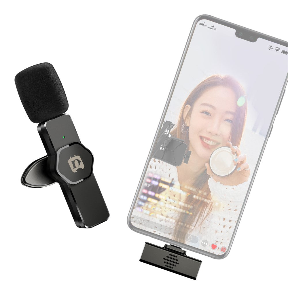 PULUZ PU3082 Drahtloses Lavalier-Mikrofon – Für Audioaufnahmen mit Smartphone