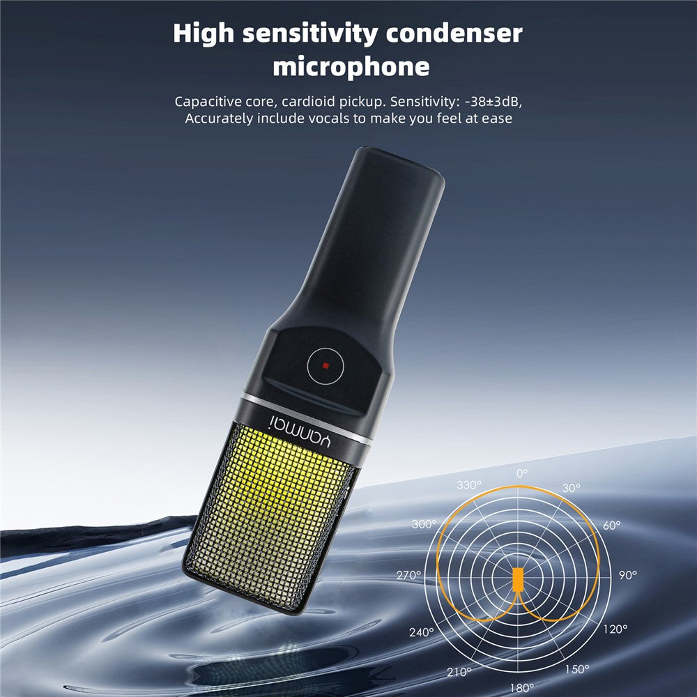 YANMAI SF-777W Drahtloses Mikrofon – RGB, für Live-Streaming, Gaming & Online-Konferenzen