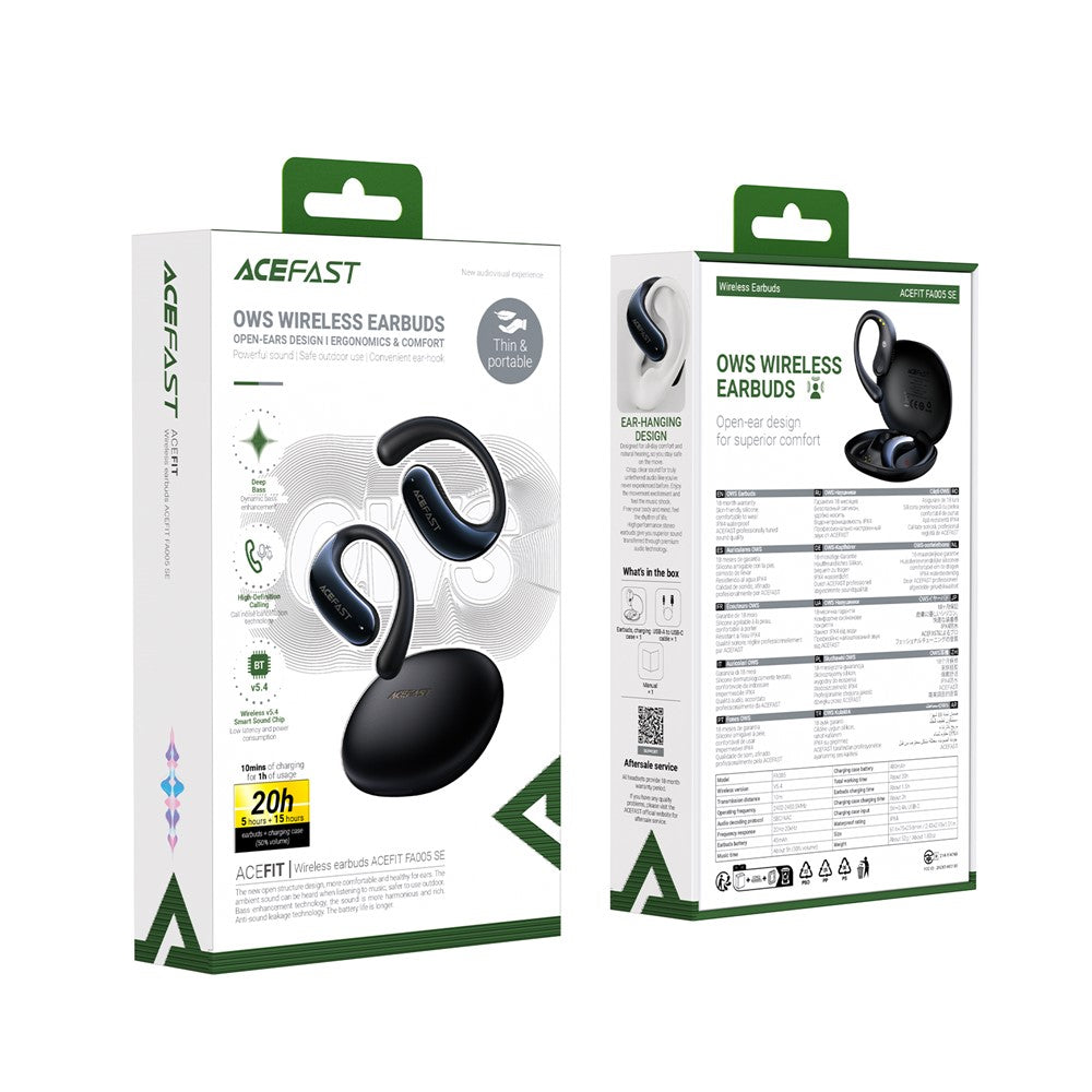 ACEFAST FA005 ACEFIT SE Kabelloser Open-Ear Kopfhörer – Bluetooth-kompatibel, Offenes Design, mit verbessertem Bass