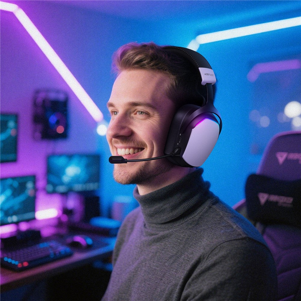ACEFAST H11 Kabelloser Over-Ear Kopfhörer – Gaming-Headset, geringe Latenz, Bluetooth-kompatibel, mit abnehmbarem Mikrofon