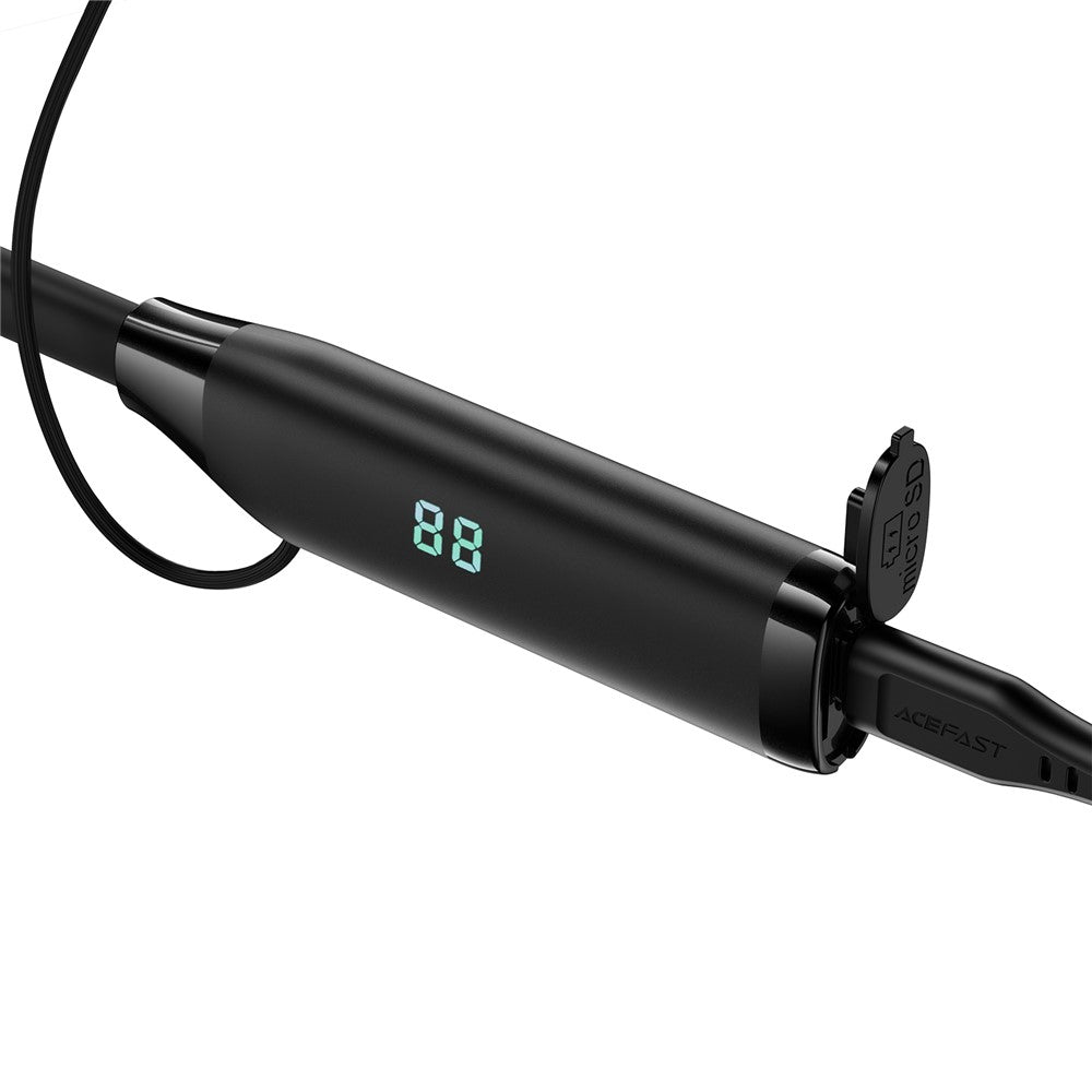 ACEFAST N7 Kabelloser Nacken-Kopfhörer – Bluetooth-kompatibel, für Gaming, mit LED-Display
