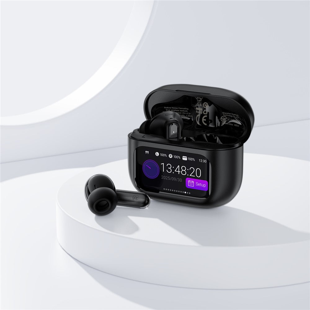 ACEFAST W6 TWS Kabelloser In-Ear Kopfhörer – Mit ANC + ENC Geräuschunterdrückung & Smart-Screen-Display