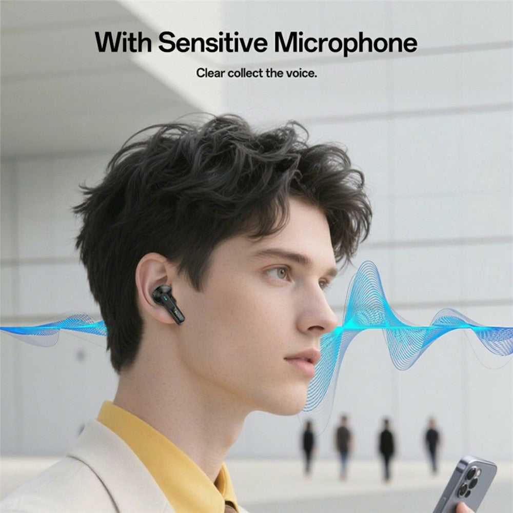 YESIDO TWS39 TWS Kabelloser In-Ear Kopfhörer – Bluetooth-kompatibel, 5.3 Semi-In-Ear-Ohrhörer, mit Dual-ENC-Geräuschunterdrückung & Mikrofon