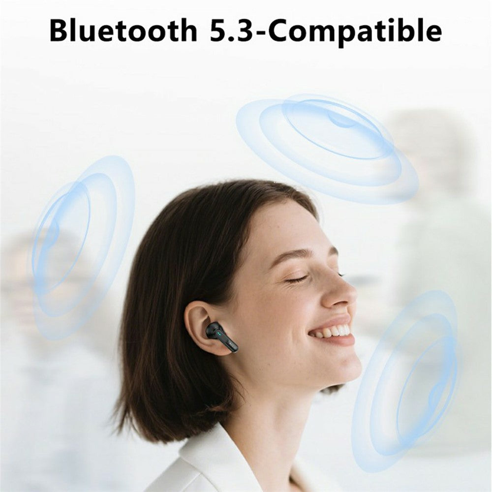 YESIDO TWS39 TWS Kabelloser In-Ear Kopfhörer – Bluetooth-kompatibel, 5.3 Semi-In-Ear-Ohrhörer, mit Dual-ENC-Geräuschunterdrückung & Mikrofon