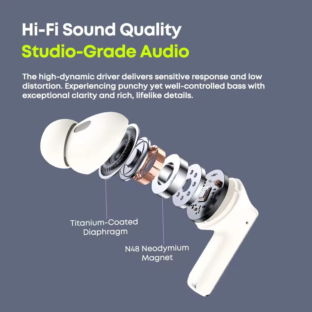 LANGSDOM TA16 TWS In-Ear Kopfhörer – Ohrhörer BT5.4 Stereo, mit aktiver Geräuschunterdrückung