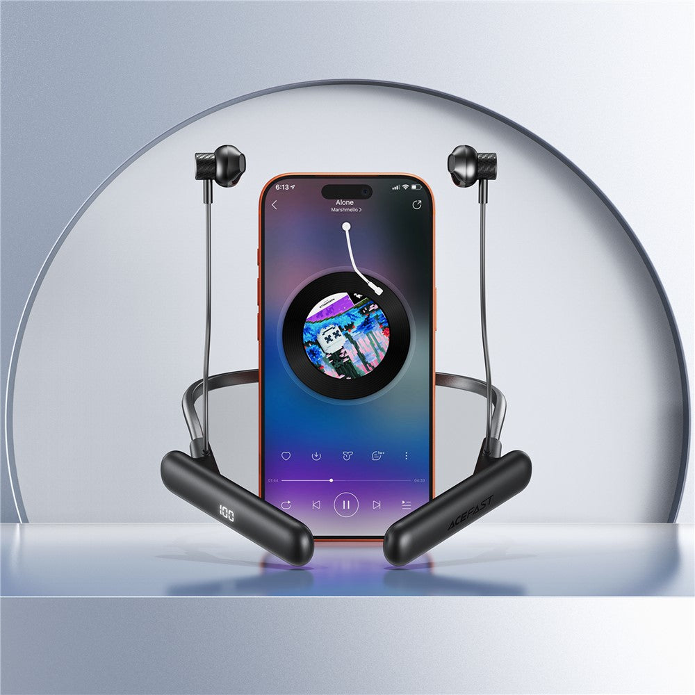 ACEFAST N8 Kabelloser Nacken-Kopfhörer – IPX4 wasserdicht, LED-Display, Bluetooth-kompatibel