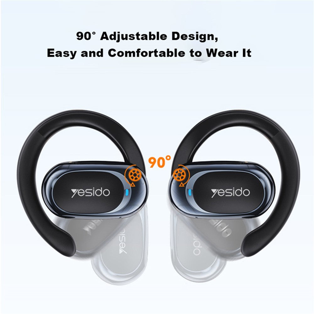 YESIDO YSP13 Kabelloser Open-Ear Kopfhörer – HiFi-Musik-Sportkopfhörer, mit Ohrbügel & Luftleitung, kompatibel mit Bluetooth